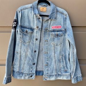 Peloton Denim Jacket w/ Patches Limited Edition M